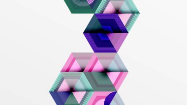 Altıgenler tasarımı geometrik soyut arkaplan