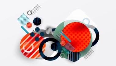 Soyut arkaplan - pürüzsüz eğimleri ve şeffaflığı olan katmanlı geometrik şekiller