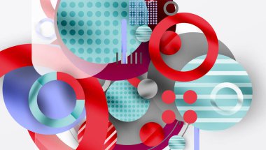 Soyut arkaplan - pürüzsüz eğimleri ve şeffaflığı olan katmanlı geometrik şekiller