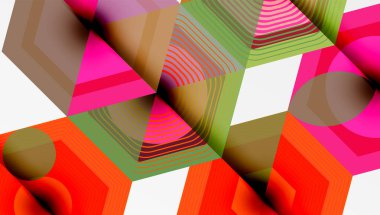 Altıgenler tasarımı geometrik soyut arkaplan