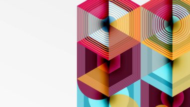 Altıgenler, elmas desenleri. Geometrik tekrarlayan altıgen arkaplan