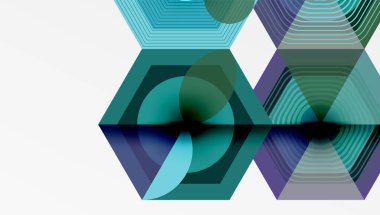 Altıgenler tasarımı geometrik soyut arkaplan