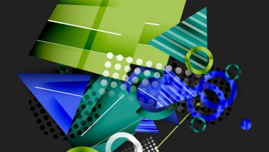 Renkli gradyanlı soyut arkaplan geometrik tasarımı