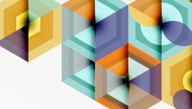 Altıgenler, elmas desenleri. Geometrik tekrarlayan altıgen arkaplan