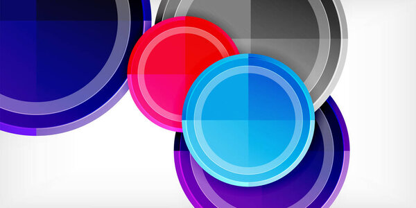 Geometric design abstract background - circles