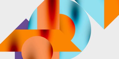 Hareketli soyut arka plan daireleri pürüzsüz gradyanlarla dinamik ve modern bir tasarım yaratıyor. Yaratıcı, teknolojik veya çağdaş temalı projeler için ideal