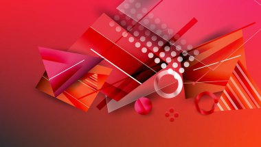 Yaratıcı üçgenler ve daireler bileşimi