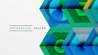 Altıgenler tasarımı geometrik soyut arkaplan