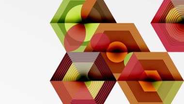 Altıgenler, elmas desenleri. Geometrik tekrarlayan altıgen arkaplan