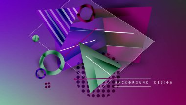 Yaratıcı üçgenler ve daireler bileşimi