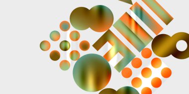 Basit şekiller - daireler, üçgenler, dikdörtgenler soyut arka plan. Duvar Kağıdı, Sancak, Arkaplan, Kart, Kitap İllüstrasyonu, İniş Sayfası