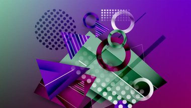 Yaratıcı üçgenler ve daireler bileşimi