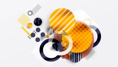 Soyut arkaplan - pürüzsüz eğimleri ve şeffaflığı olan katmanlı geometrik şekiller