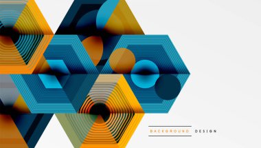 Altıgenler, elmas desenleri. Geometrik tekrarlayan altıgen arkaplan