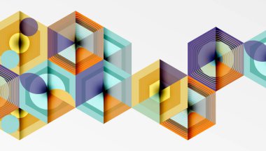 Altıgenler, elmas desenleri. Geometrik tekrarlayan altıgen arkaplan