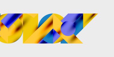 Dinamik geometrik bir kompozisyonda daireler, çizgiler ve üçgenler içeren modern soyut bir arkaplan. Tarz, teknoloji veya yaratıcı temalı tasarımlar için mükemmel.