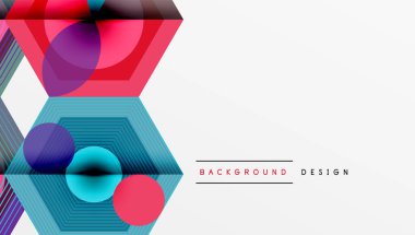 Yaratıcı altıgenler geometrik şekiller tasarımı