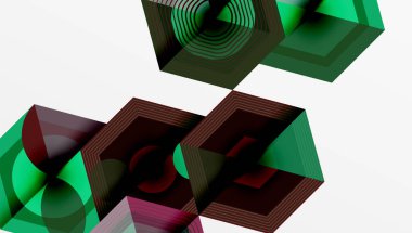 Yaratıcı altıgenler geometrik şekiller tasarımı