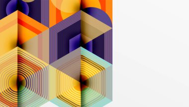 Altıgenler, elmas desenleri. Geometrik tekrarlayan altıgen arkaplan