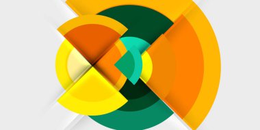 Çember ve yarım daire geometrik arka plan. Duvar Kağıdı, Sancak, Arkaplan, Kart, Kitap İllüstrasyonu, İniş Sayfası