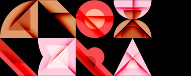 Çemberler soyut arkaplan çizgilerini kareler