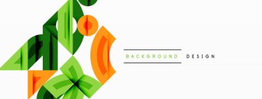 Dairesel ve yuvarlak elementlerin yer aldığı soyut geometrik arkaplan. Kalın kontrast, pürüzsüz gradyanlar, dinamik kompozisyon, fütüristik stil