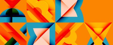 Çemberler soyut arkaplan çizgilerini kareler