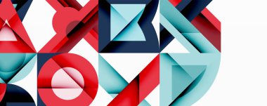 Çemberler soyut arkaplan çizgilerini kareler