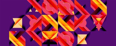 Çemberler soyut arkaplan çizgilerini kareler