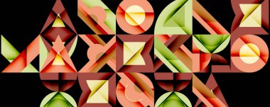 Çemberler soyut arkaplan çizgilerini kareler