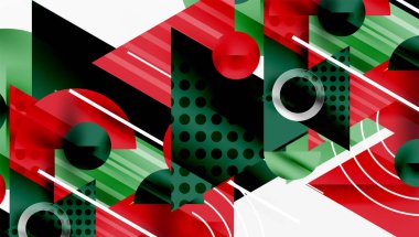 Modern geometrik arkaplan - düzgün eğimli ve yarı şeffaf üçgenler üst üste biniyor