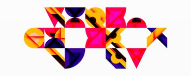 Çemberler soyut arkaplan çizgilerini kareler