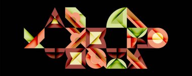 Çemberler soyut arkaplan çizgilerini kareler