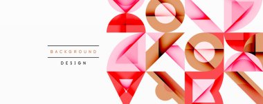 Çemberler soyut arkaplan çizgilerini kareler