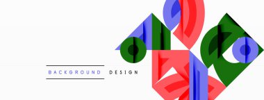 Dairesel ve yuvarlak elementlerin yer aldığı soyut geometrik arkaplan. Kalın kontrast, pürüzsüz gradyanlar, dinamik kompozisyon, fütüristik stil