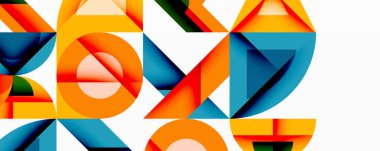 Çemberler soyut arkaplan çizgilerini kareler