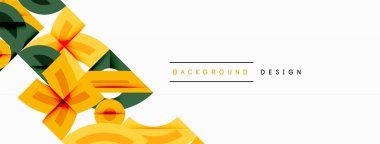 Dairesel ve yuvarlak elementlerin yer aldığı soyut geometrik arkaplan. Kalın kontrast, pürüzsüz gradyanlar, dinamik kompozisyon, fütüristik stil