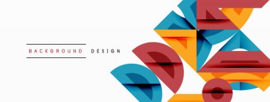 Soyut geometrik arkaplan şekilleri modern ve simetrik bir model oluşturur. Kalın kontrast, pürüzsüz gradyanlar, dinamik kompozisyon, fütüristik stil