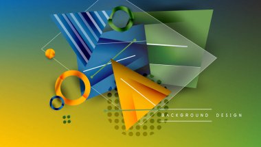 Yaratıcı üçgenler ve daireler bileşimi