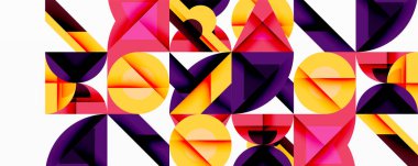 Çemberler soyut arkaplan çizgilerini kareler