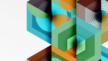 Altıgenler tasarımı geometrik soyut arkaplan