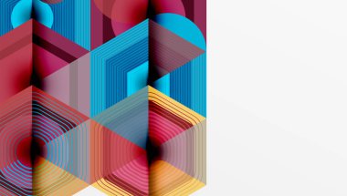 Altıgenler tasarımı geometrik soyut arkaplan