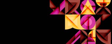 Çemberler soyut arkaplan çizgilerini kareler