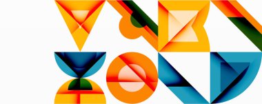 Çemberler soyut arkaplan çizgilerini kareler