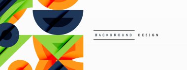 Dairesel ve yuvarlak elementlerin yer aldığı soyut geometrik arkaplan. Kalın kontrast, pürüzsüz gradyanlar, dinamik kompozisyon, fütüristik stil