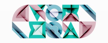 Çemberler soyut arkaplan çizgilerini kareler