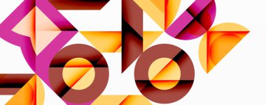 Çemberler soyut arkaplan çizgilerini kareler