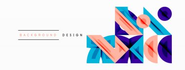 Soyut geometrik arkaplan şekilleri modern ve simetrik bir model oluşturur. Kalın kontrast, pürüzsüz gradyanlar, dinamik kompozisyon, fütüristik stil