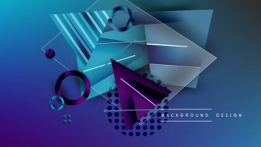 Yaratıcı üçgenler ve daireler bileşimi