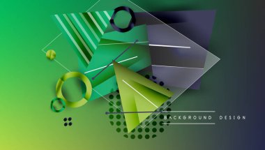 Yaratıcı üçgenler ve daireler bileşimi